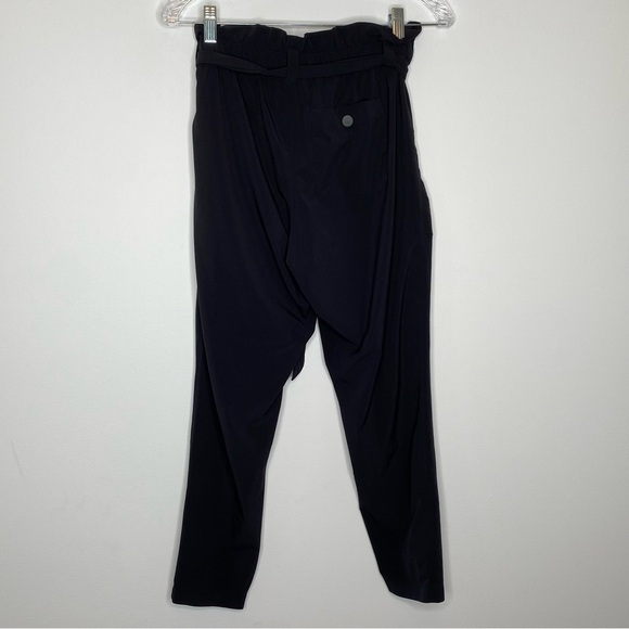 Athleta Black Paper Bag Waist Pant - Picture 7 of 9